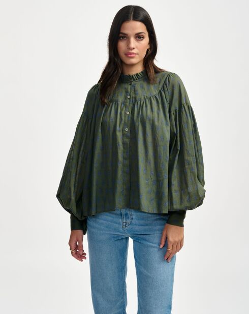 Blouse Diana olive night