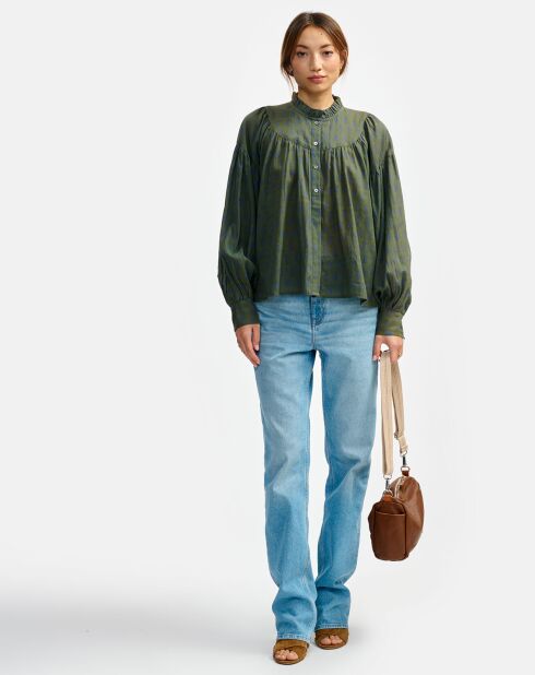 Blouse Diana olive night