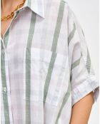 Chemise en Coton & Lin Gaudi check b