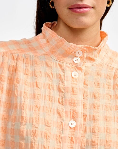 Blouse Peachy check a