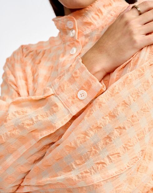 Blouse Peachy check a