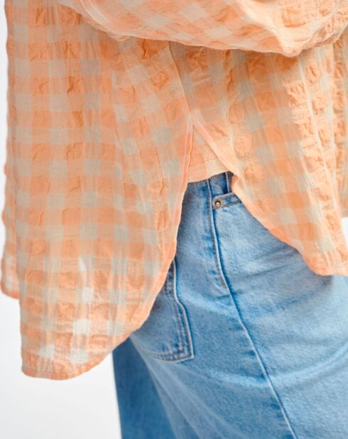 Blouse Peachy check a