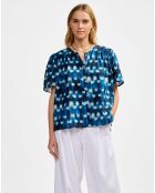 Blouse Plum combo a