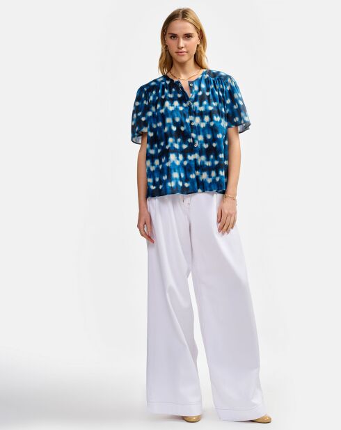 Blouse Plum combo a
