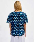 Blouse Plum combo a