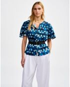 Blouse Plum combo a