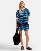 Blouse Plum combo a