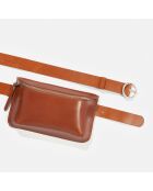 Sac ceinture en Cuir Source cognac