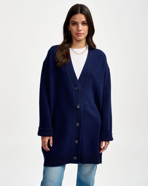 Cardigan en Laine & Coton Gadand america