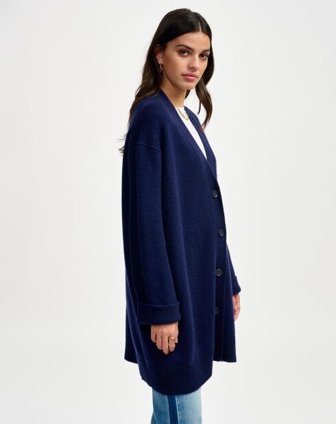 Cardigan en Laine & Coton Gadand america