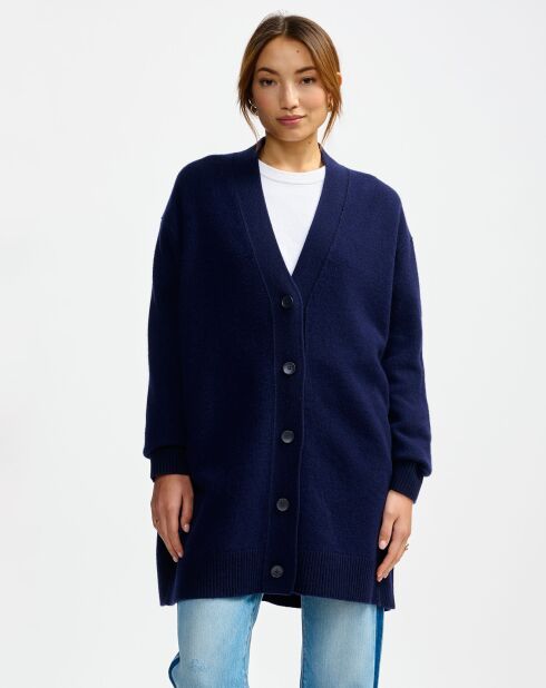 Cardigan en Laine & Coton Gadand america