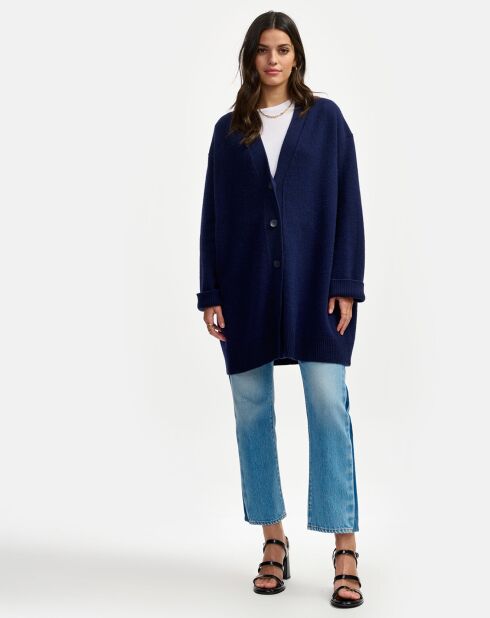 Cardigan en Laine & Coton Gadand america