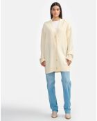 Cardigan en Laine & Coton Gadand natural
