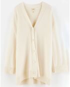 Cardigan en Laine & Coton Gadand natural
