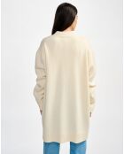Cardigan en Laine & Coton Gadand natural