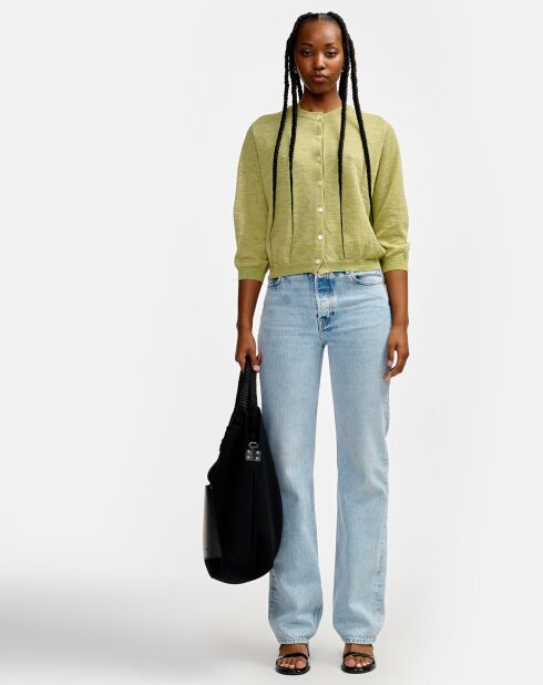 Cardigan en Lin mélangé Neeta limelight