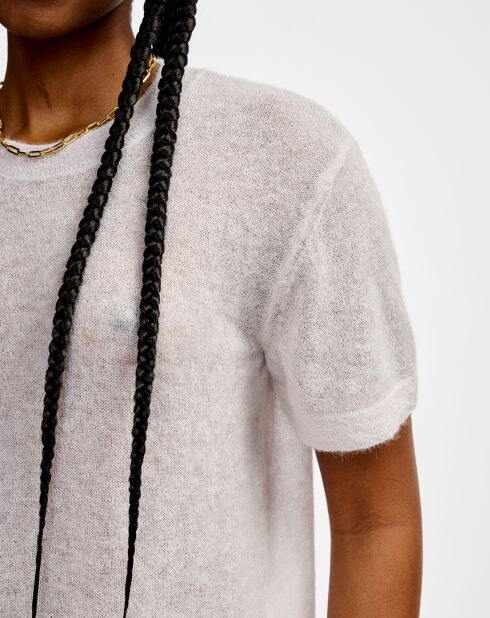 Pull en Alpaga mélangé Atiss craie