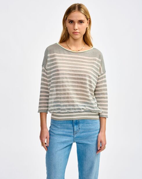 Pull en Lin mélangé Neep stripe b