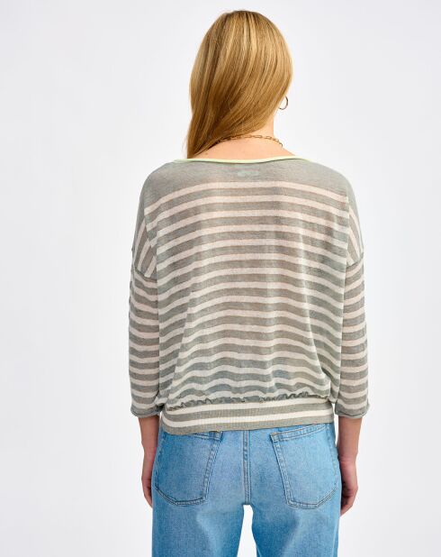 Pull en Lin mélangé Neep stripe b