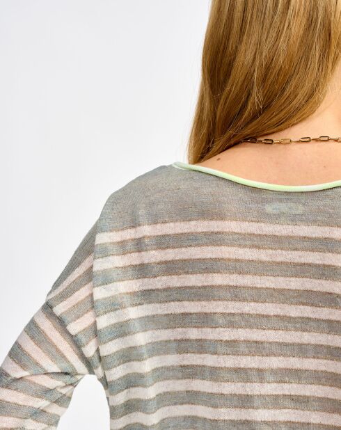 Pull en Lin mélangé Neep stripe b