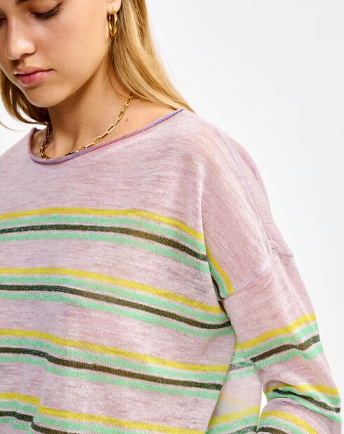 Pull en Lin mélangé Neep stripe c