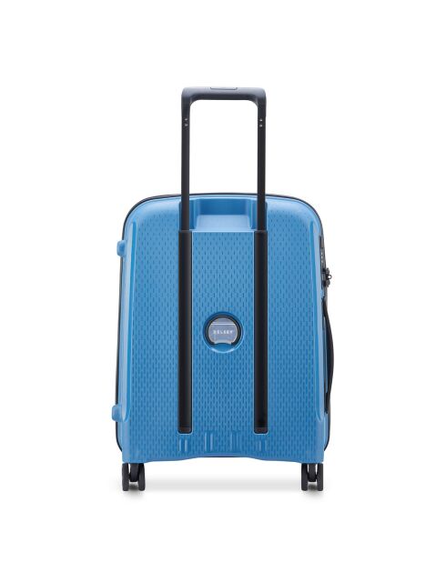 Valise Cabine 4 roues doubles Belmont Plus reclyclée 55 cm bleu zinc