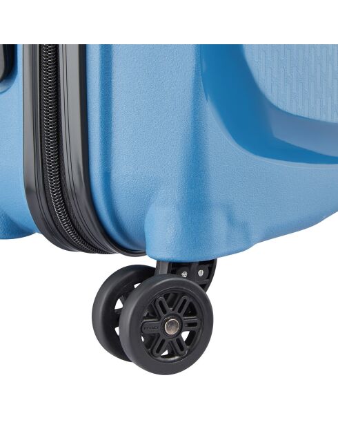 Valise Cabine 4 roues doubles Belmont Plus reclyclée 55 cm bleu zinc