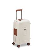 Valise Cabine 4 roues doubles Moncey recyclée 55 cm blanche