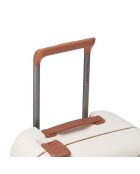 Valise Cabine 4 roues doubles Moncey recyclée 55 cm blanche
