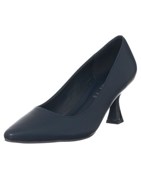 Escarpins Ilaria bleus - Talon 6 cm