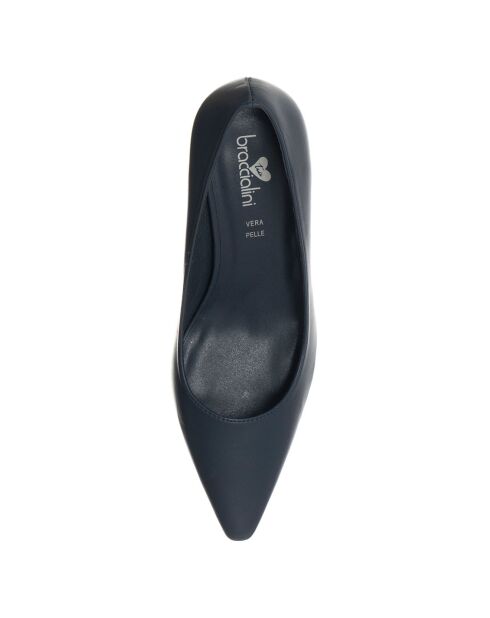 Escarpins Ilaria bleus - Talon 6 cm