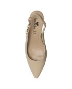 Slingbacks Isabella beiges - Talon 6 cm