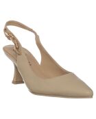 Slingbacks Isabella beiges - Talon 6 cm