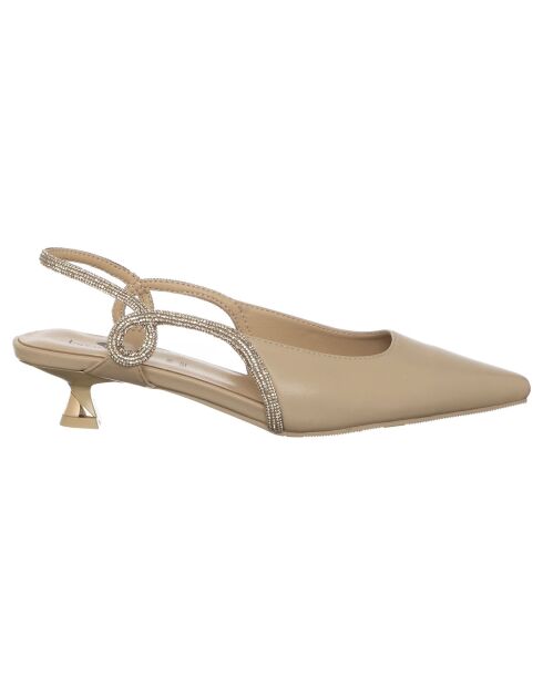 Slingbacks Livia beiges