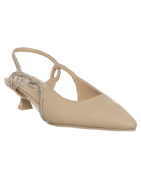 Slingbacks Livia beiges