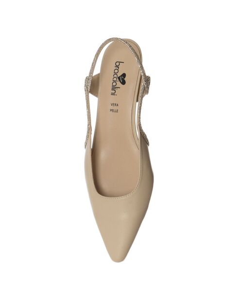Slingbacks Livia beiges