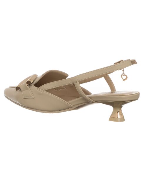 Slingbacks Lorenza beiges
