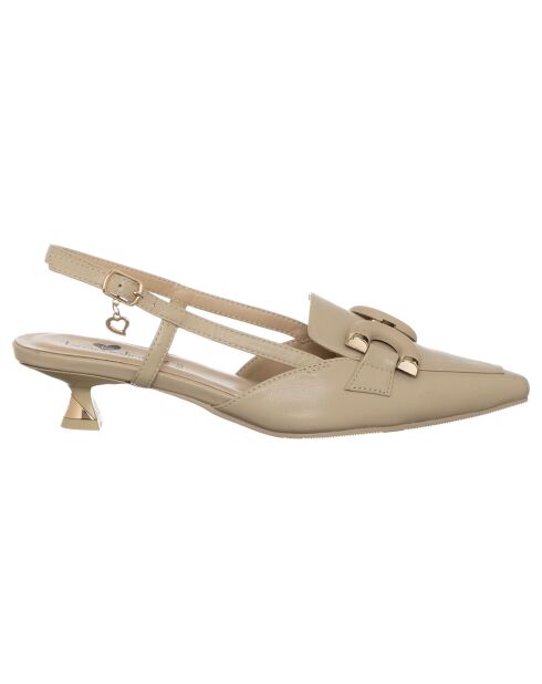 Slingbacks Lorenza beiges