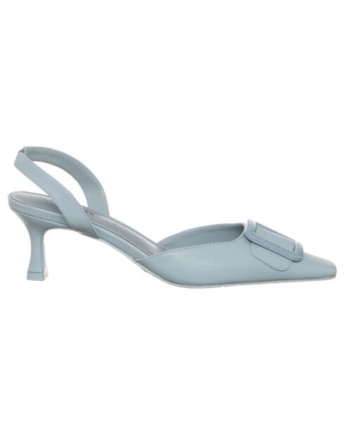 Slingbacks Lucia bleu ciel - Talon 6 cm
