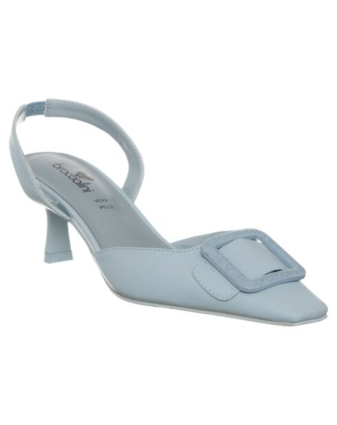 Slingbacks Lucia bleu ciel - Talon 6 cm