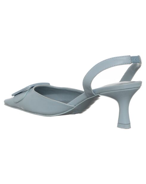 Slingbacks Lucia bleu ciel - Talon 6 cm