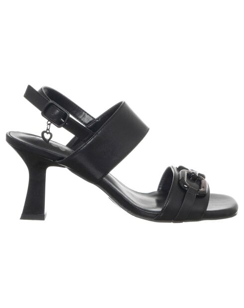 Sandali neri Ludovica - Tacco 7 cm