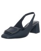 Slingbacks Martina bleues - Talon 5 cm