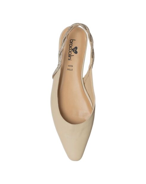Beigefarbene Ballerinas Vittoria