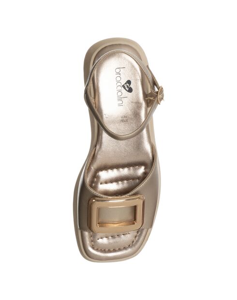 Goldene Chiara Sandalen
