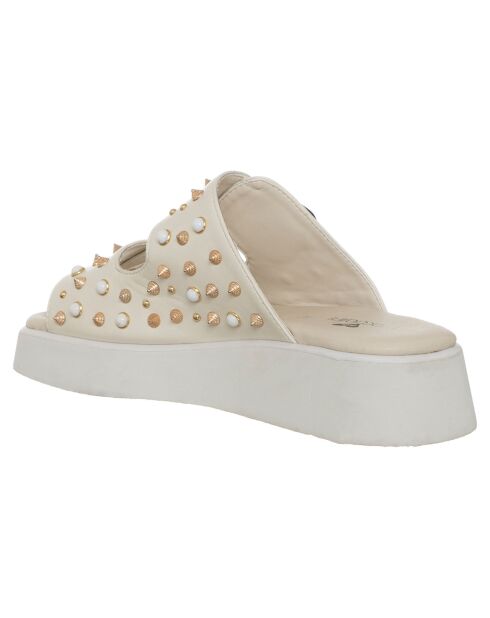 Mules Claudia crème