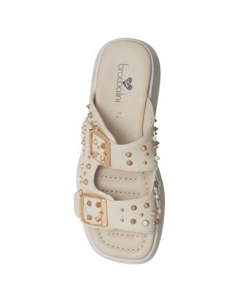 Mules Claudia crème