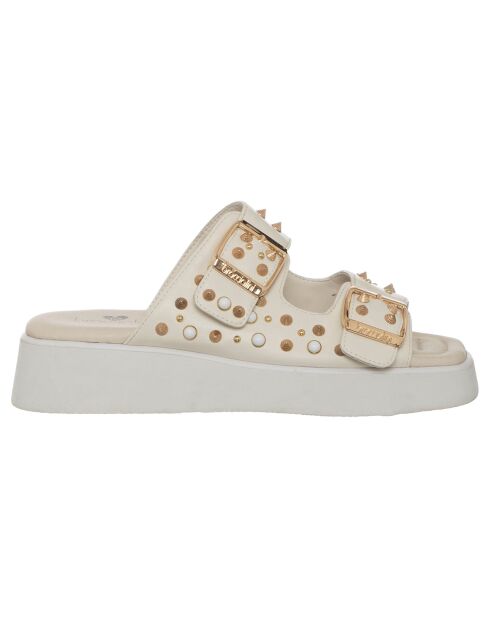 Mules Claudia crème