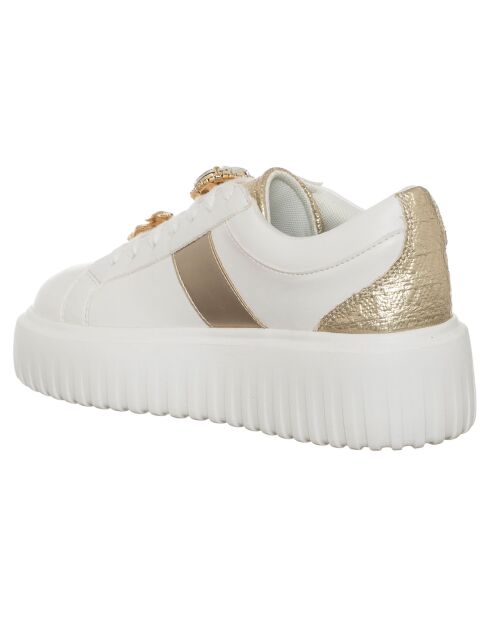 Baskets Elisa blanc/doré