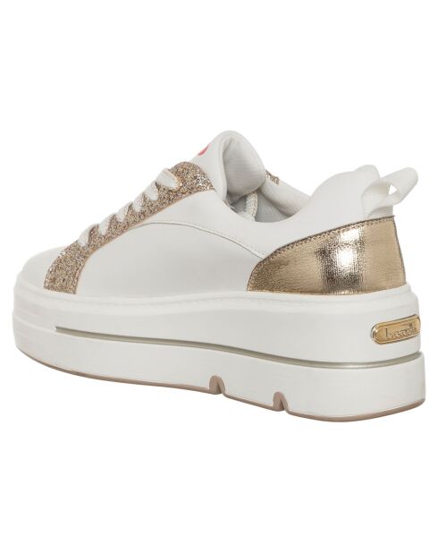 Baskets Giorgia blanc/doré